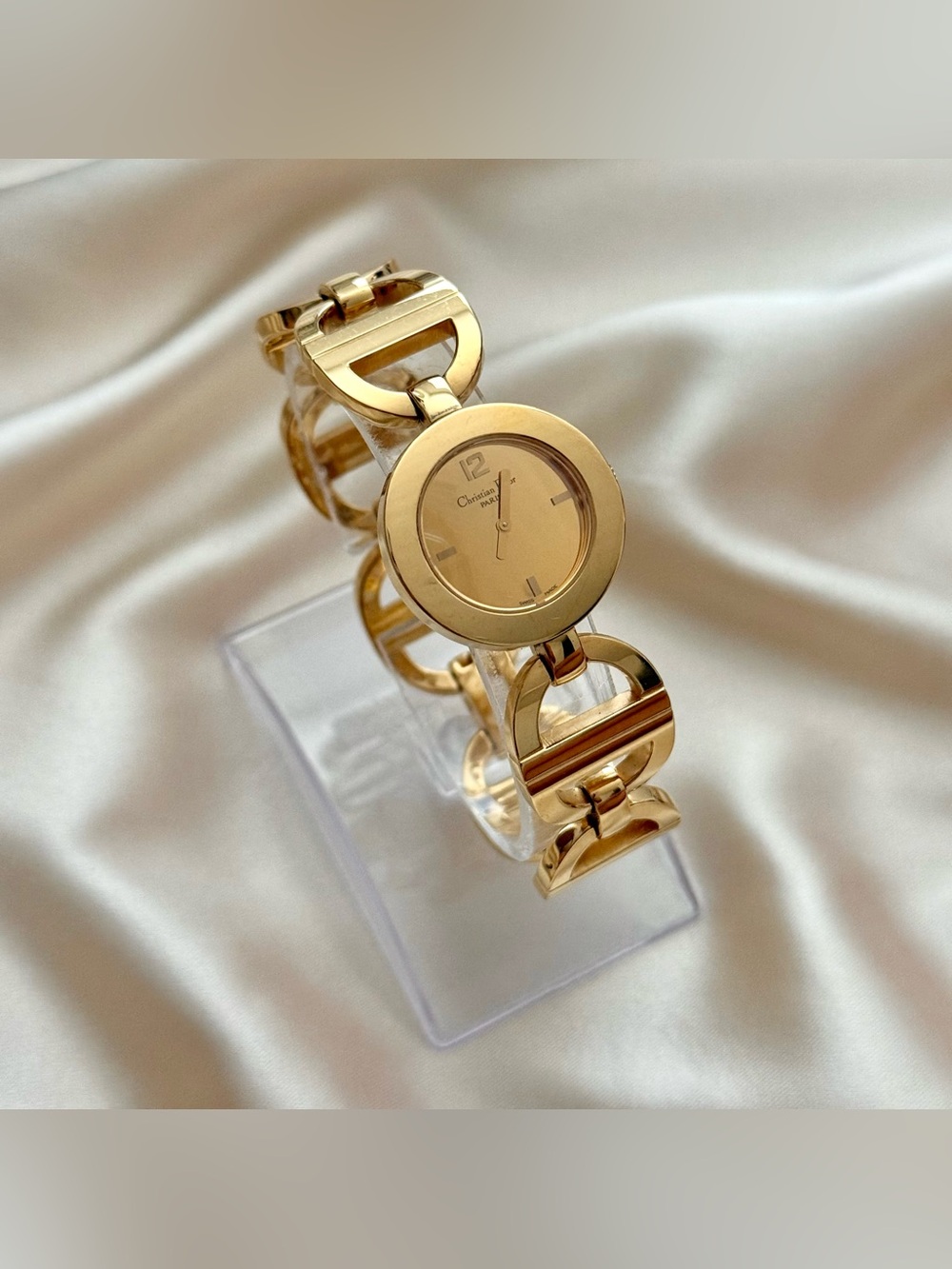 AUTHENTIC RARE VINTAGE DIOR GOLD WATCH - Picture 3 of 8